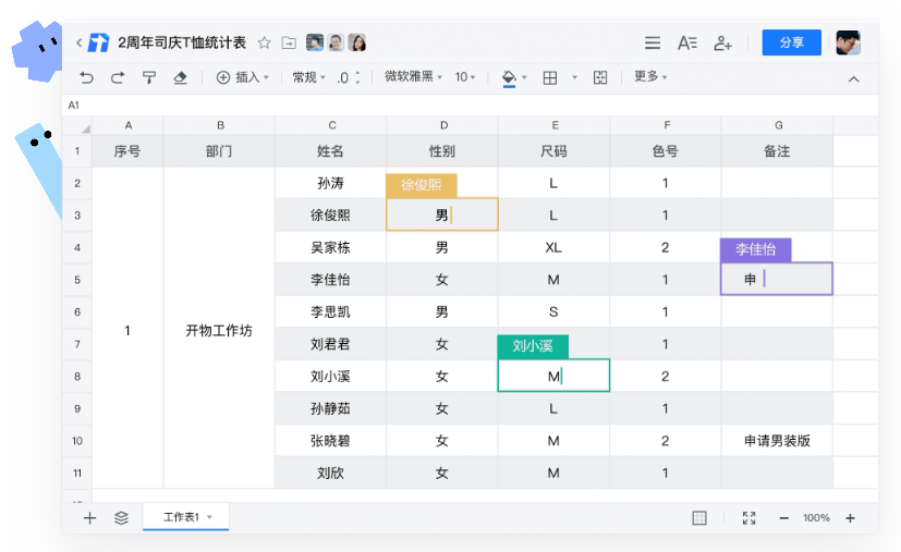 腾讯文档课件协同编辑